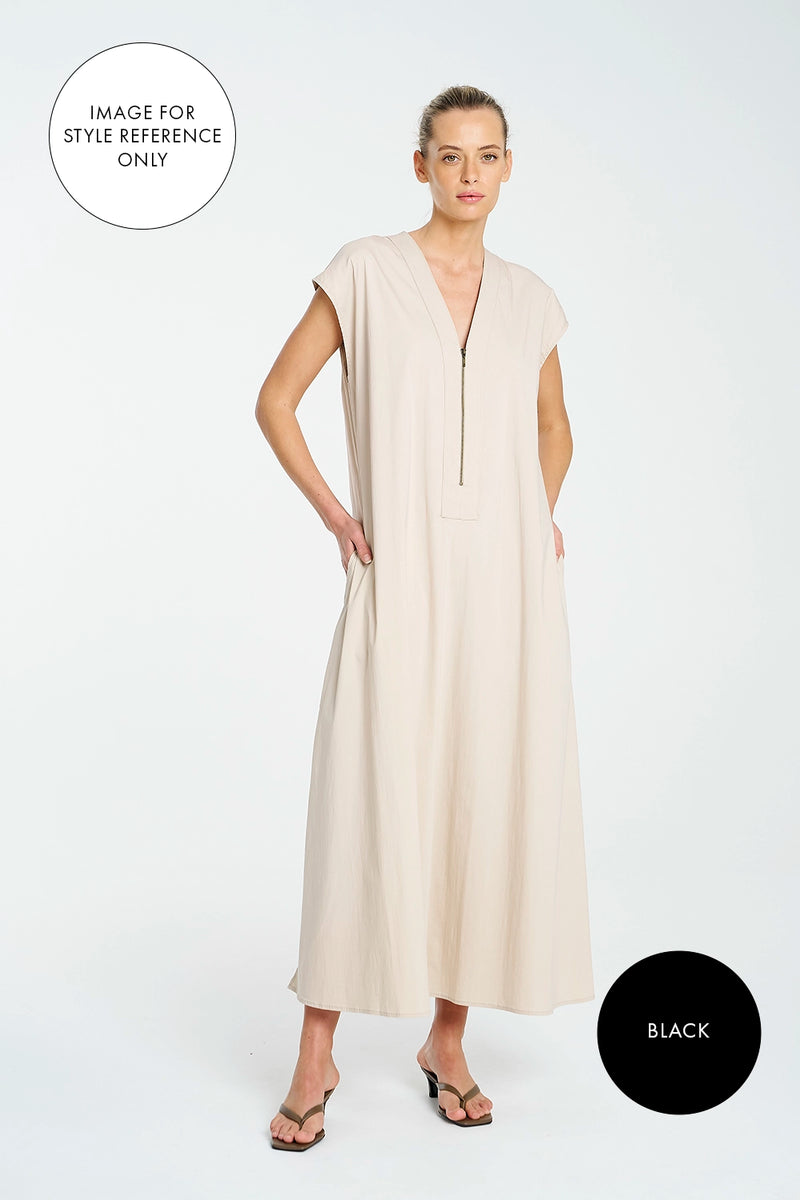 Mela Purdie Zip Slice Dress In Black F65 3035