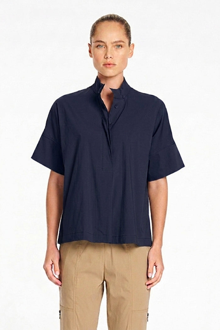 Mela Purdie Tab Shell in French Navy F65 80089 - Pre-Order August Delivery