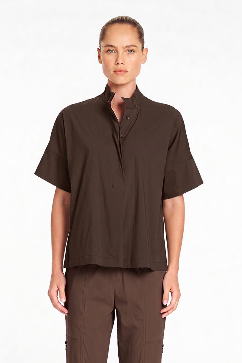 Mela Purdie Tab Shell in Fudge F65 80089 - Pre-Order August Delivery