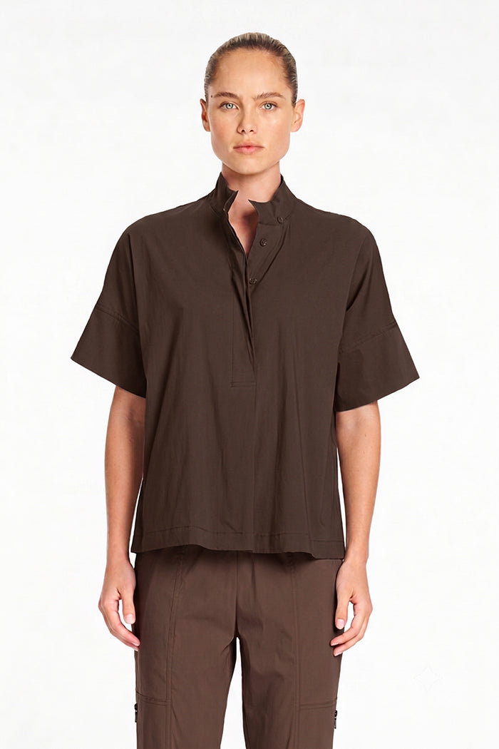 Mela Purdie Tab Shell in Fudge F65 80089 - Pre-Order August Delivery