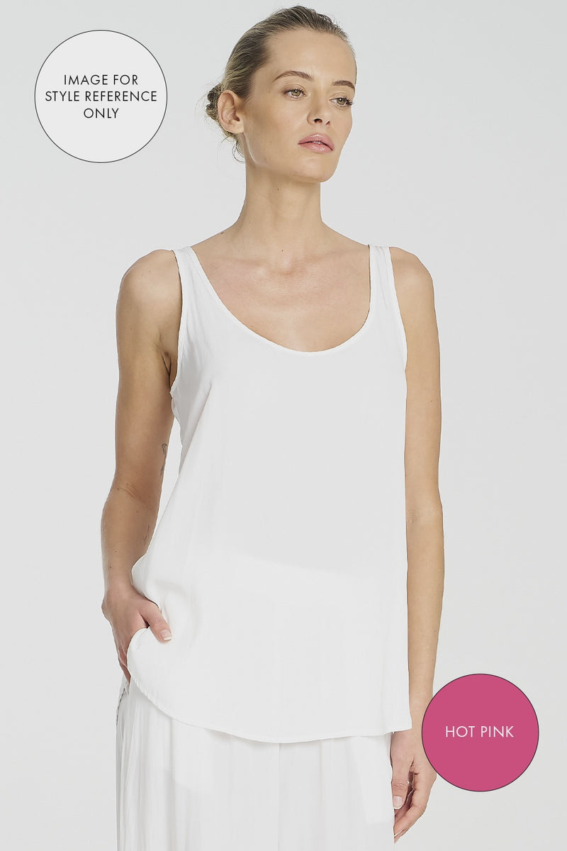 Mela Purdie Halo Tank In Hot Pink F67 7090