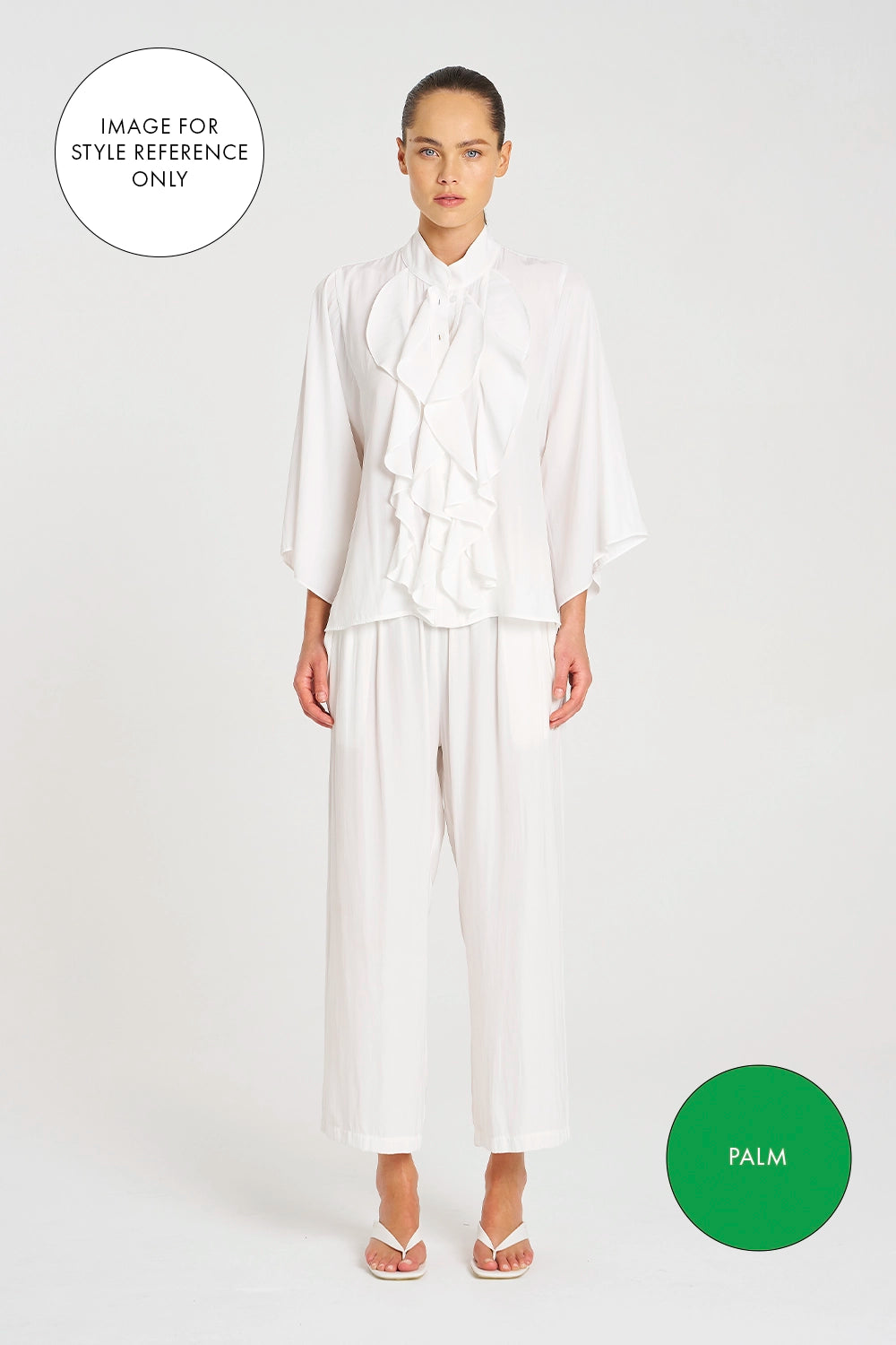 Mela Purdie Pace Pant in Palm F67 1740 - Pre-Order September Delivery