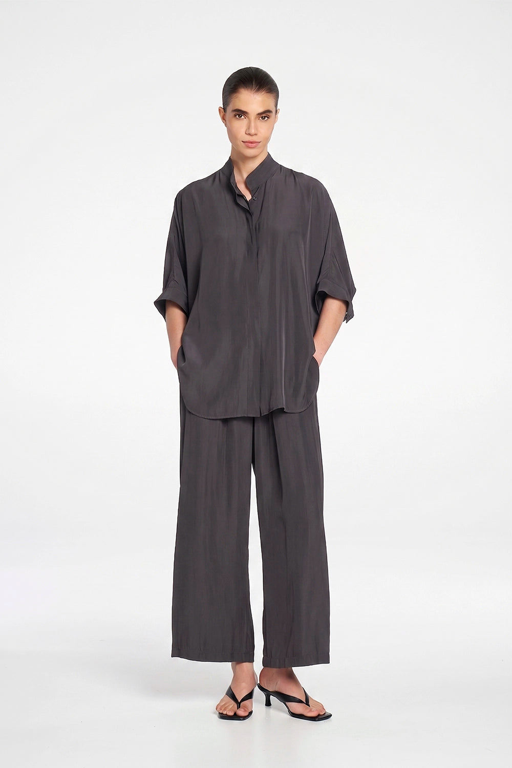 Mela Purdie Pace Pant in Bark F67 1740 - Pre-Order September Delivery