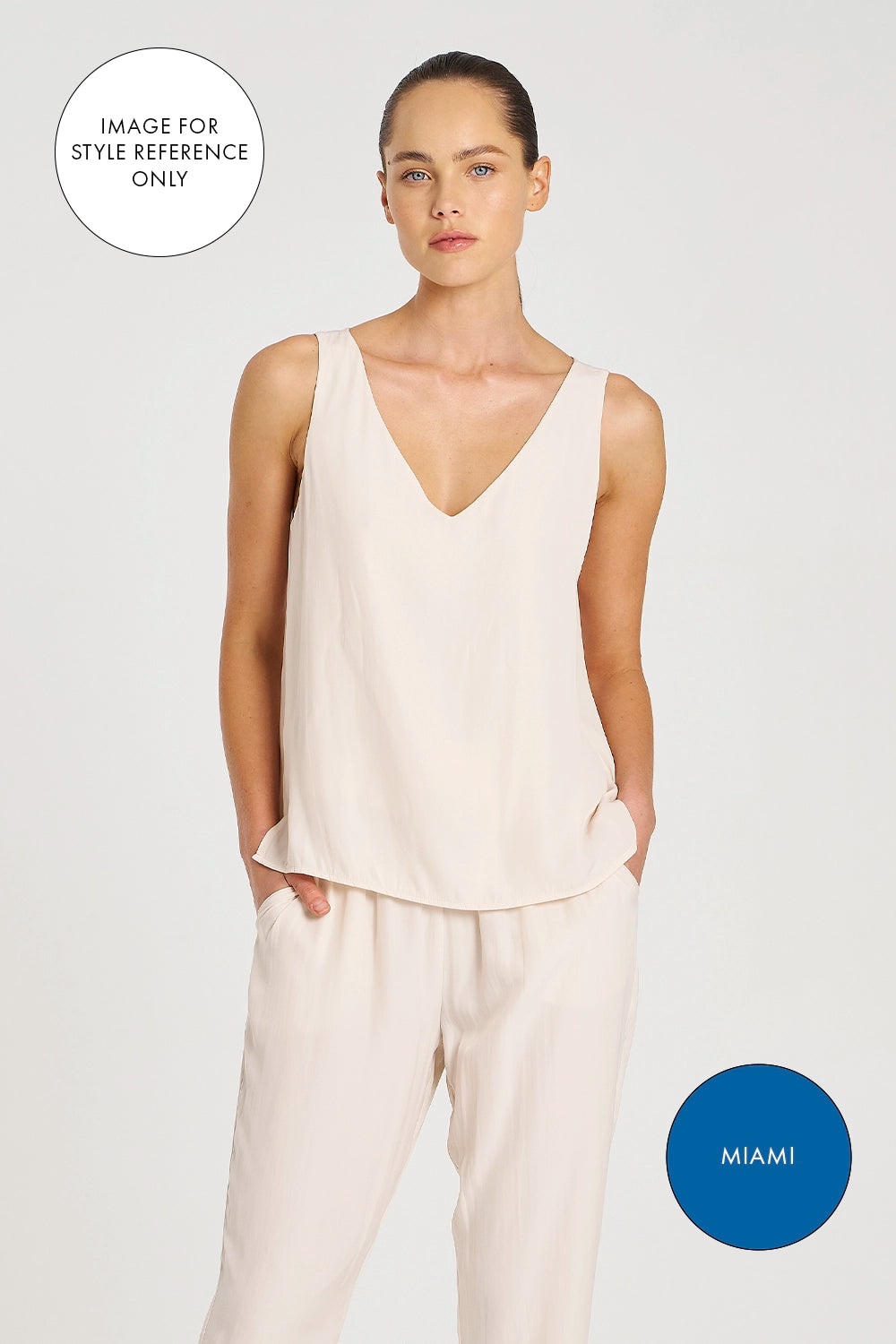 Mela Purdie Audrey Tank in Miami F67 2703 - Pre-Order September Delivery