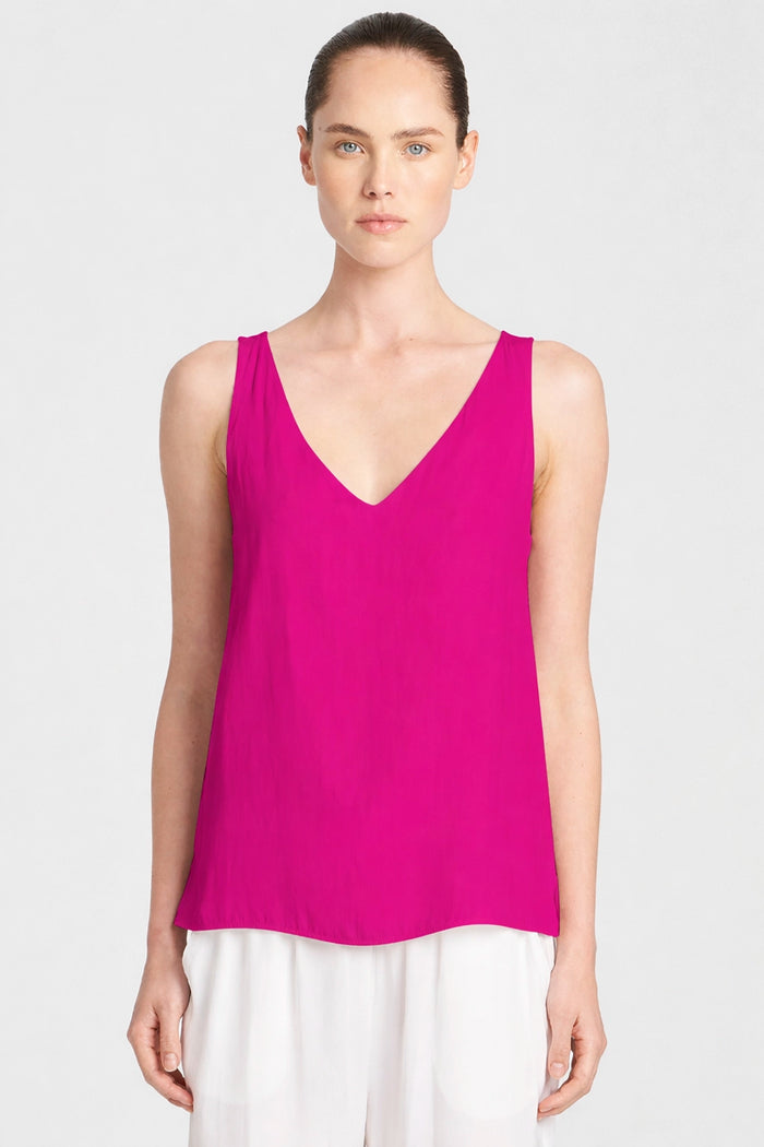 Mela Purdie Audrey Tank in Magenta F67 2703