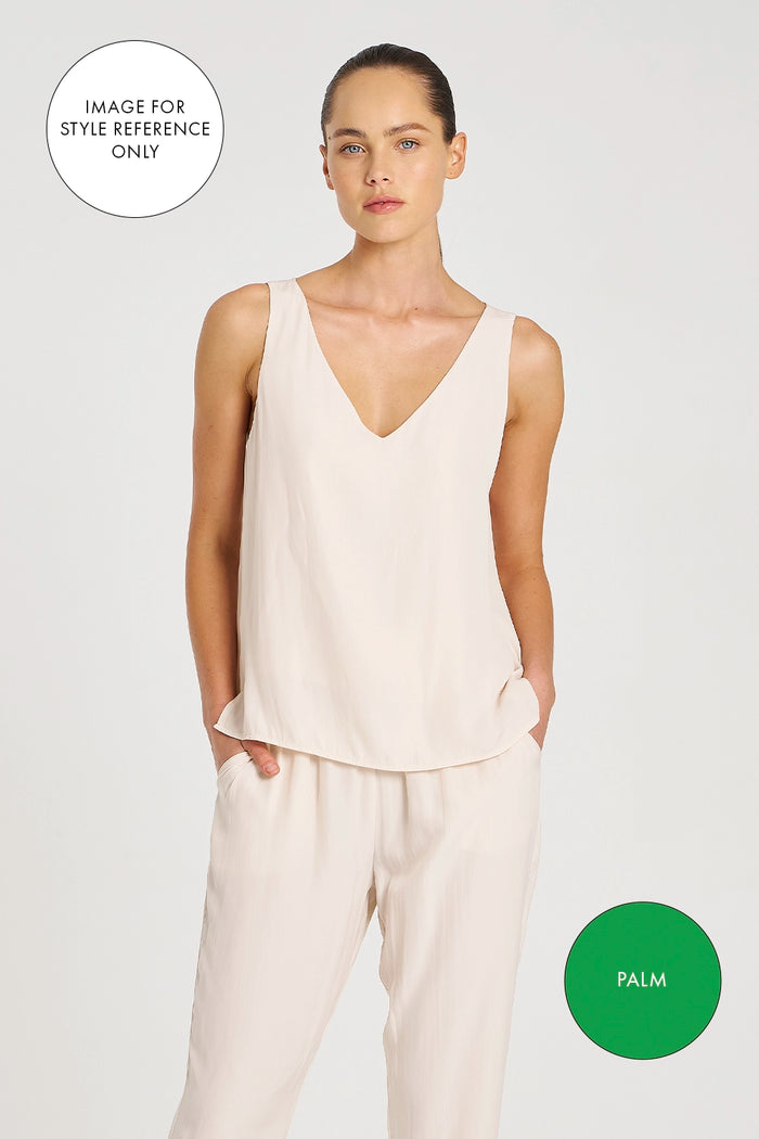 Mela Purdie Audrey Tank in Palm F67 2703 - Pre-Order September Delivery