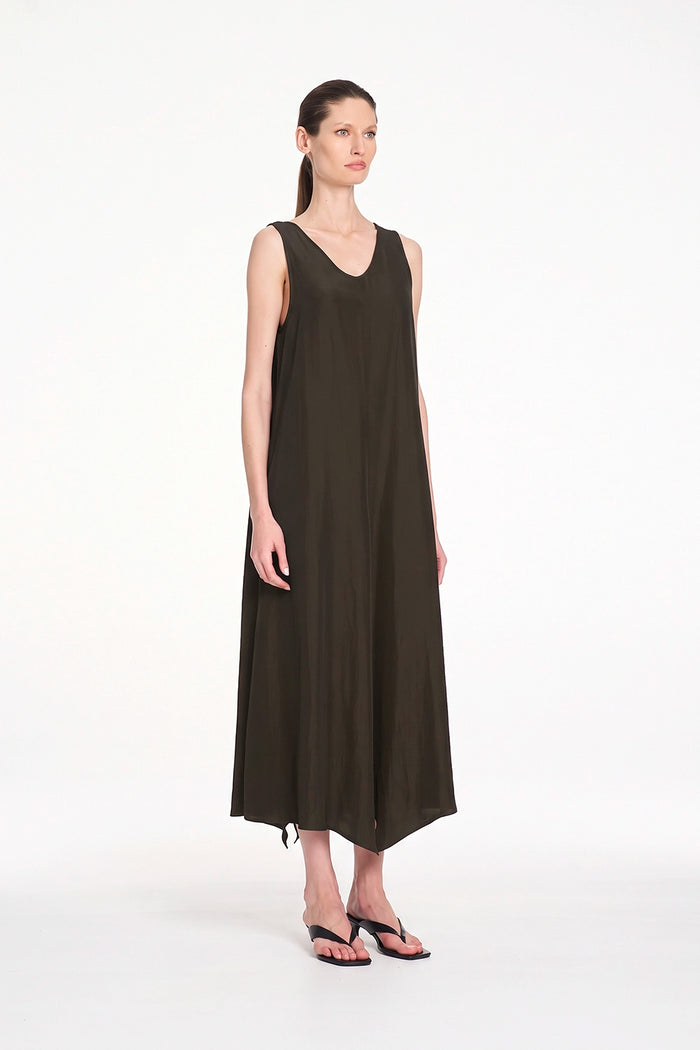 Mela Purdie Soire Dress in Bark F67 3073 - Pre-Order November Delivery