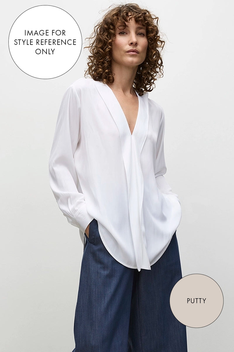 Mela Purdie Ribbon Edge Shirt in Putty F67 8627
