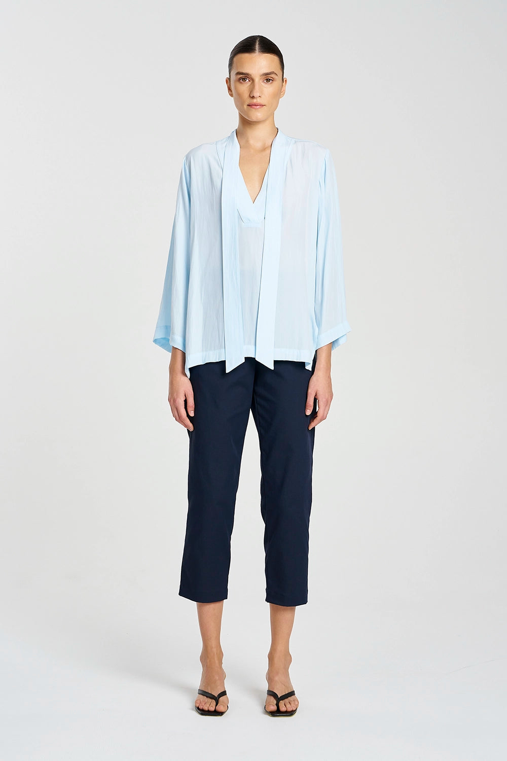 Mela Purdie Tapered Flat Pant in Indigo F416 1831