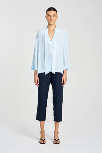 Mela Purdie Tapered Flat Pant in Indigo F416 1831