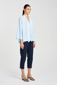Mela Purdie Tapered Flat Pant in Indigo F416 1831