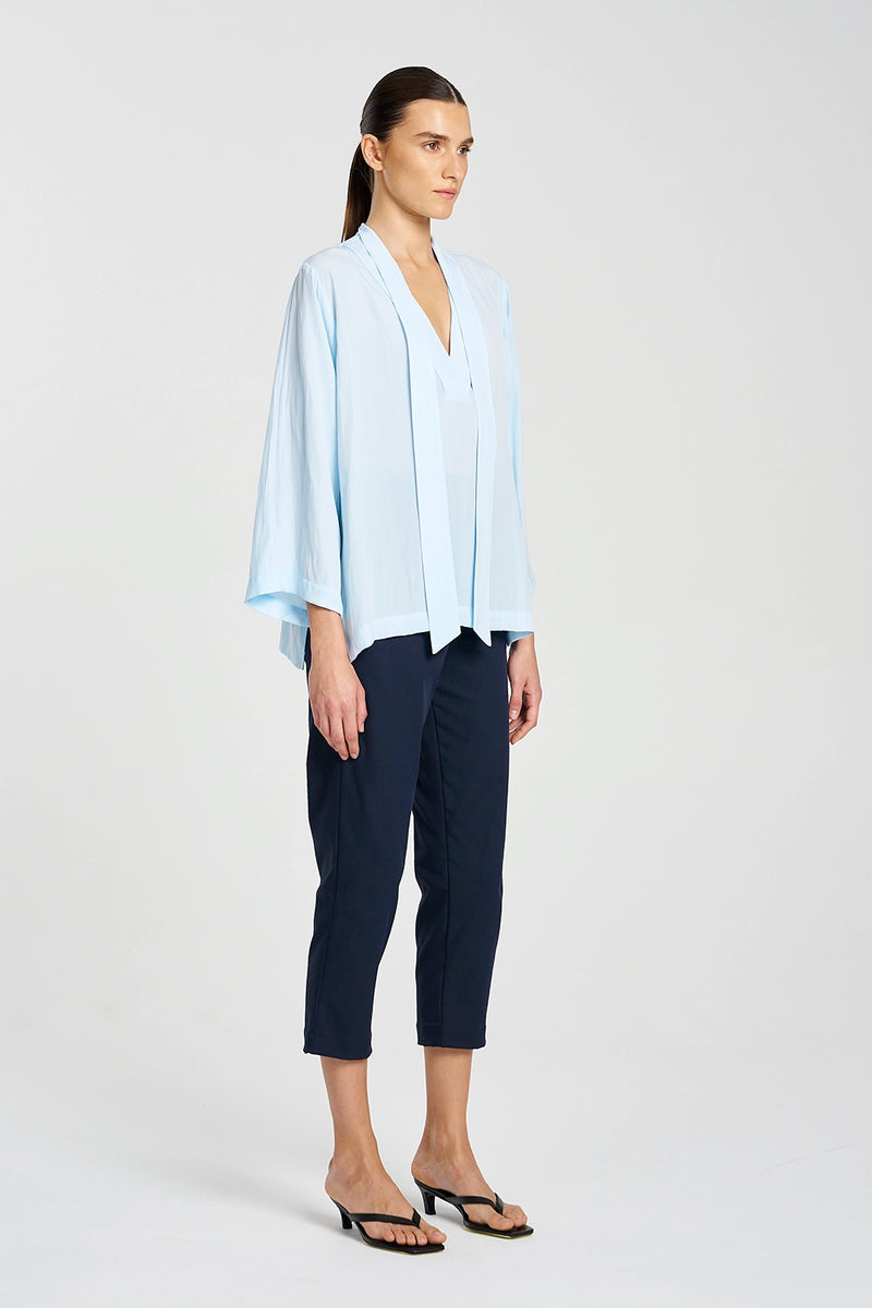 Mela Purdie Tapered Flat Pant in Indigo F416 1831