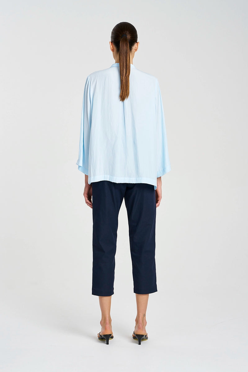 Mela Purdie Tapered Flat Pant in Indigo F416 1831