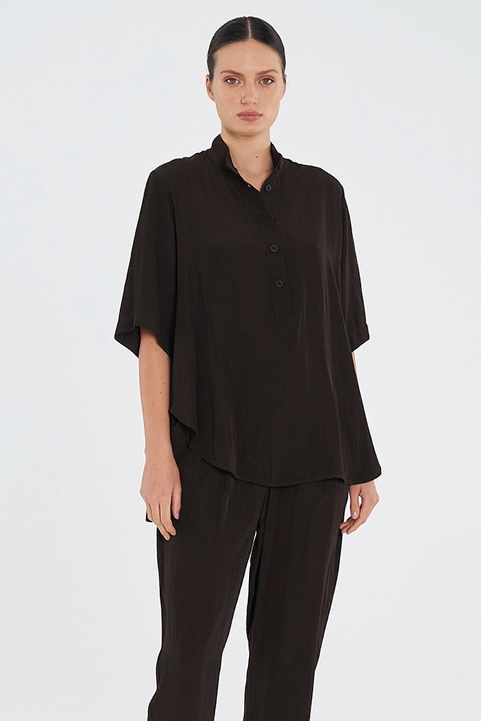 Mela Purdie Swish Tab Plaza in Fudge F67 8899 - Pre-Order February Delivery