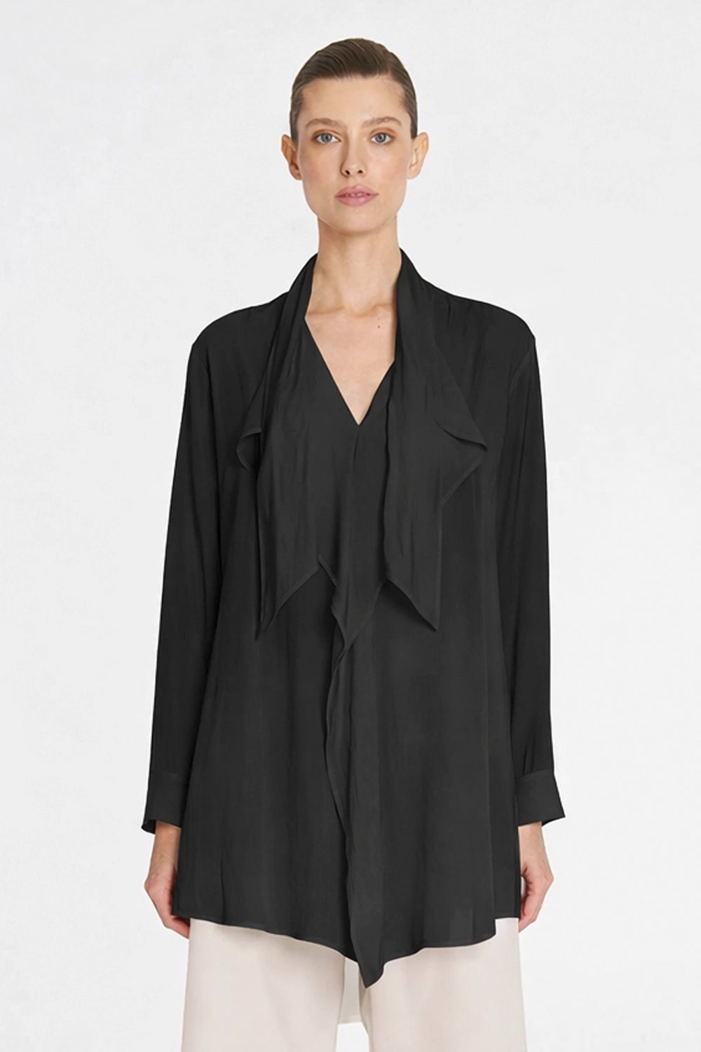 Mela Purdie Swallow Tunic In Black F67 8909 - Pre-Order March Delivery
