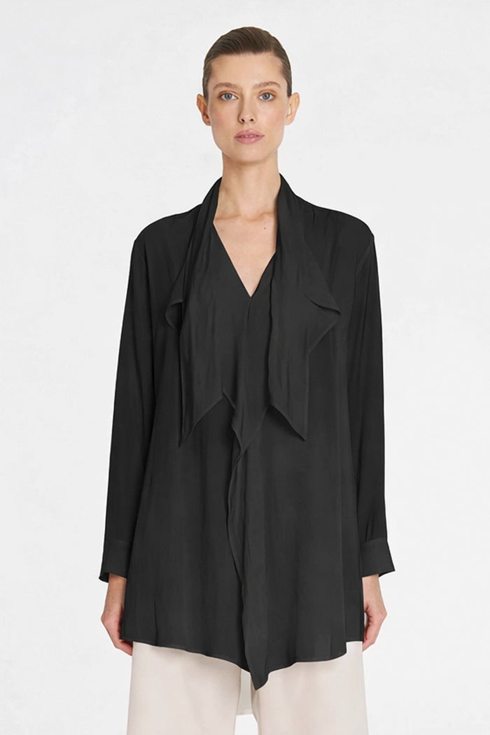 Mela Purdie Swallow Tunic In Black F67 8909 - Pre-Order March Delivery