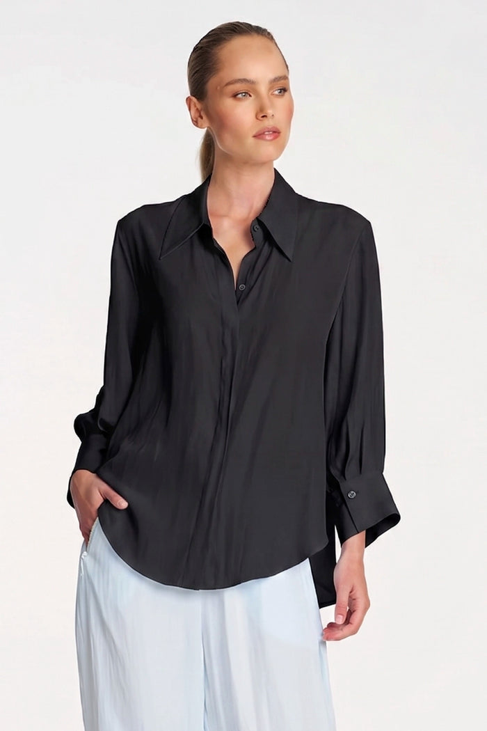 Mela Purdie Resort Blouse in Black F67 8976