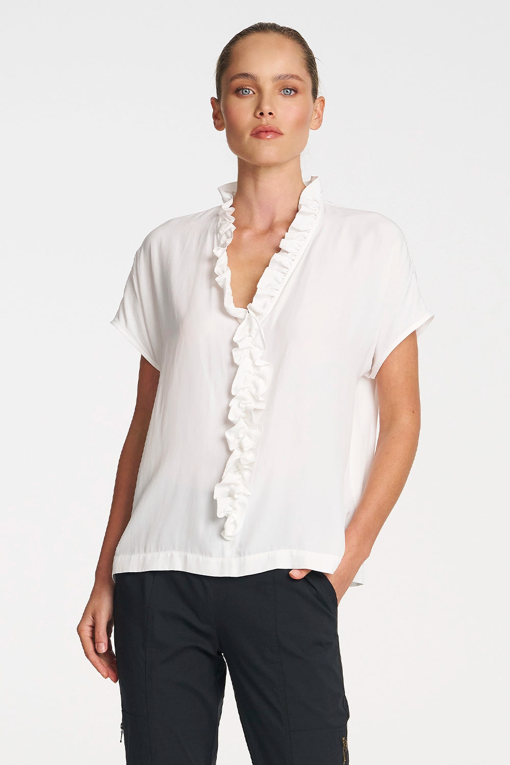 Mela Purdie Lariat Shell in White F67 8986