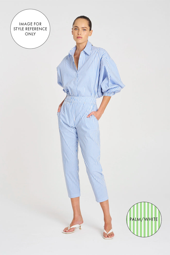 Mela Purdie Nomad Pant in Palm/White F731 1478 - Pre-Order September Delivery
