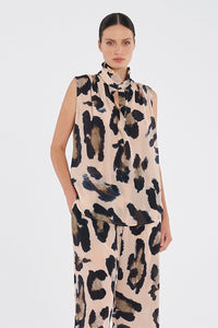 Mela Purdie Frill Neck Tank in Blurr F855 8876