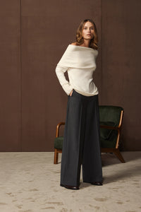 Gran Sasso Pure Cashmere Ring Collar Knit 23213-23813