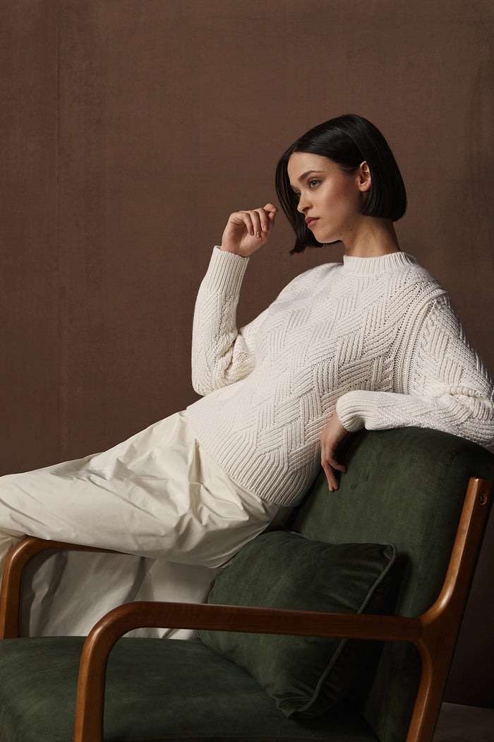 Gran Sasso Pure Cashmere Crew Neck Knit 10277-15523