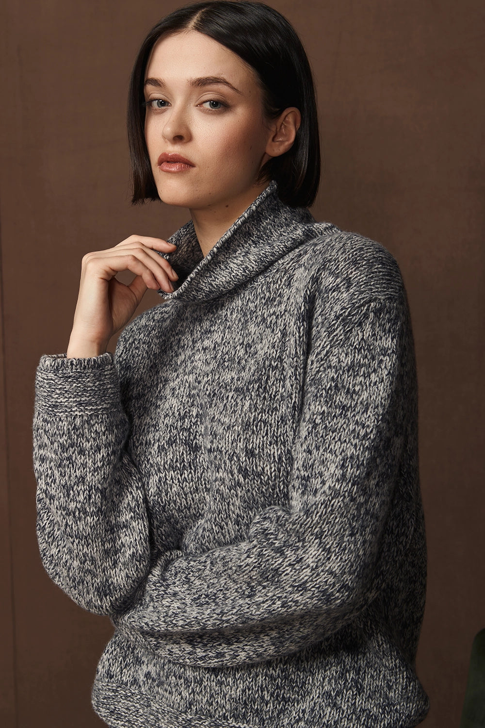 Gran Sasso Mock Neck Sweater 10214-17303