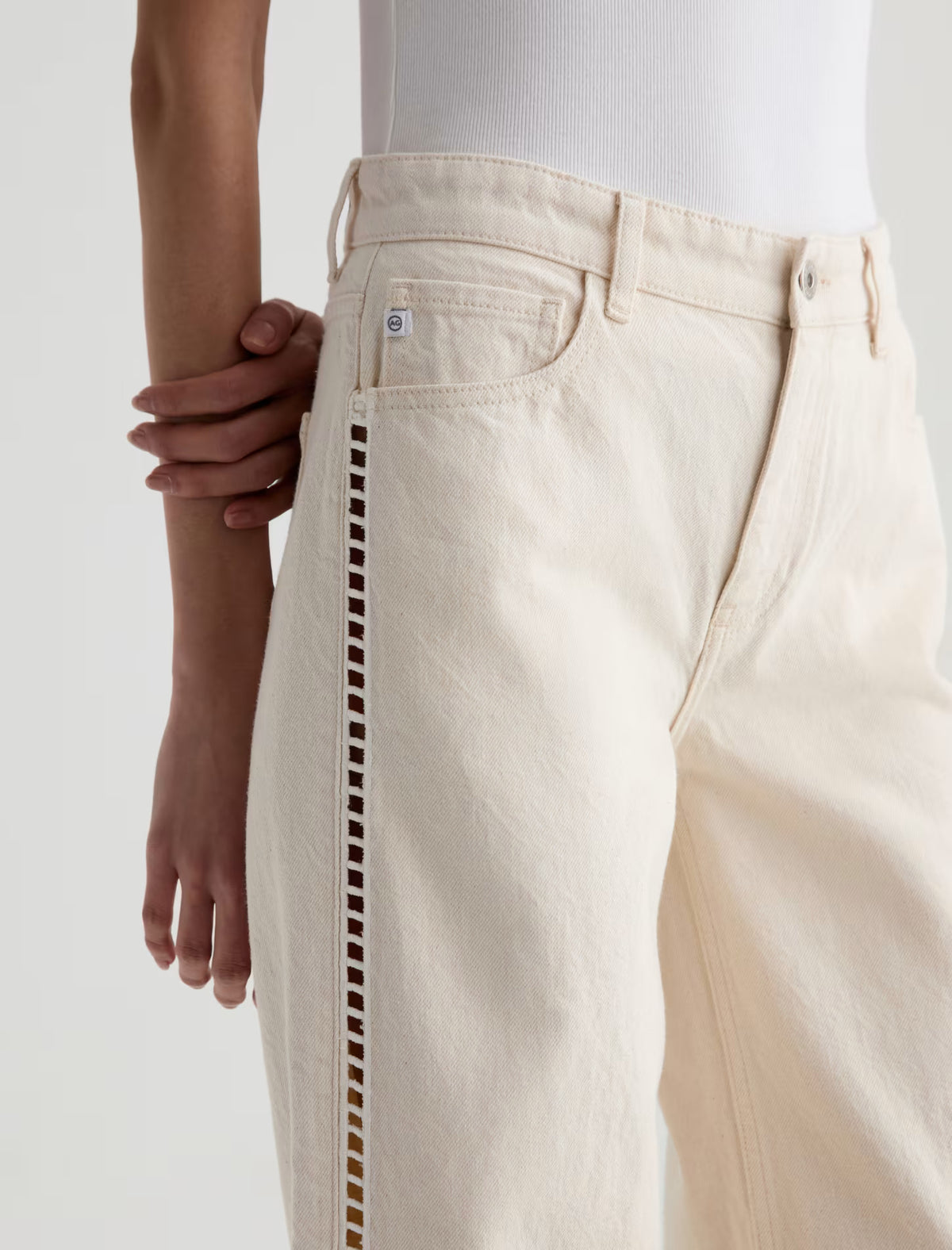 Adriano Goldschmied Saige Wide Leg Crop - Fresh Air FPD1D49FRSA