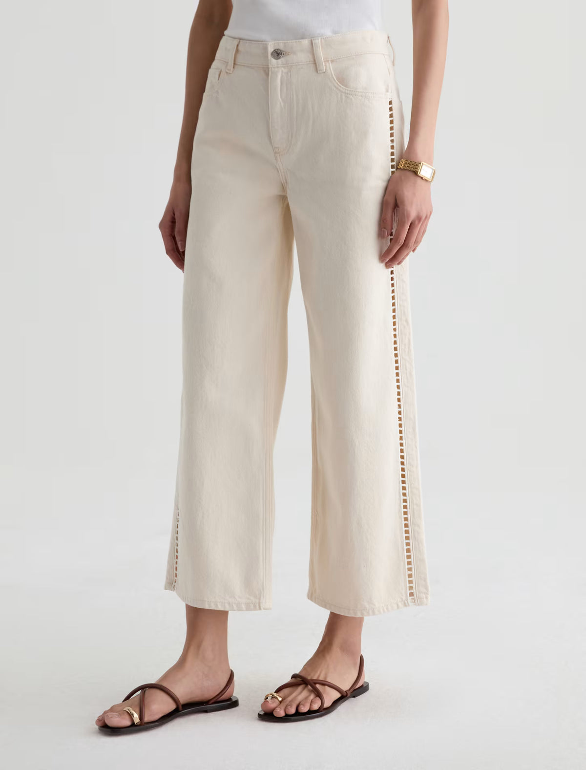 Adriano Goldschmied Saige Wide Leg Crop - Fresh Air FPD1D49FRSA
