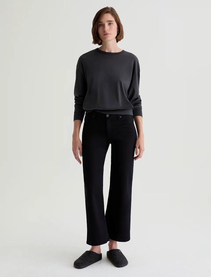 AG Saige Wide Leg Crop - Super Black FSW1D49SBA