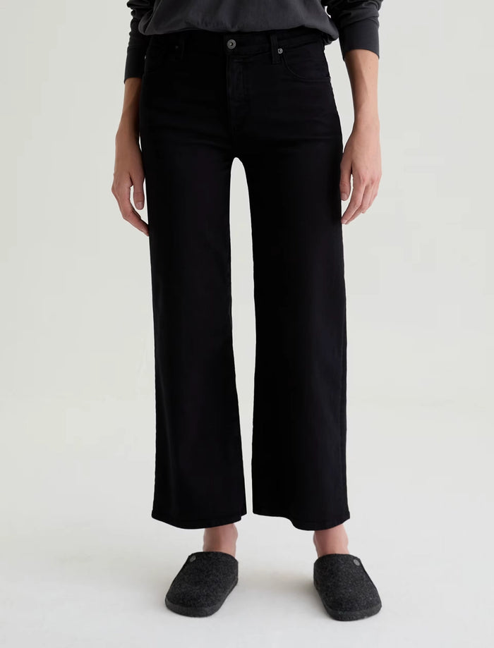 AG Saige Wide Leg Crop - Super Black FSW1D49SBA