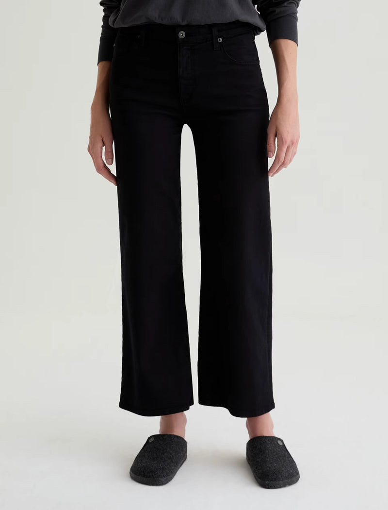 AG Saige Wide Leg Crop - Super Black FSW1D49SBA