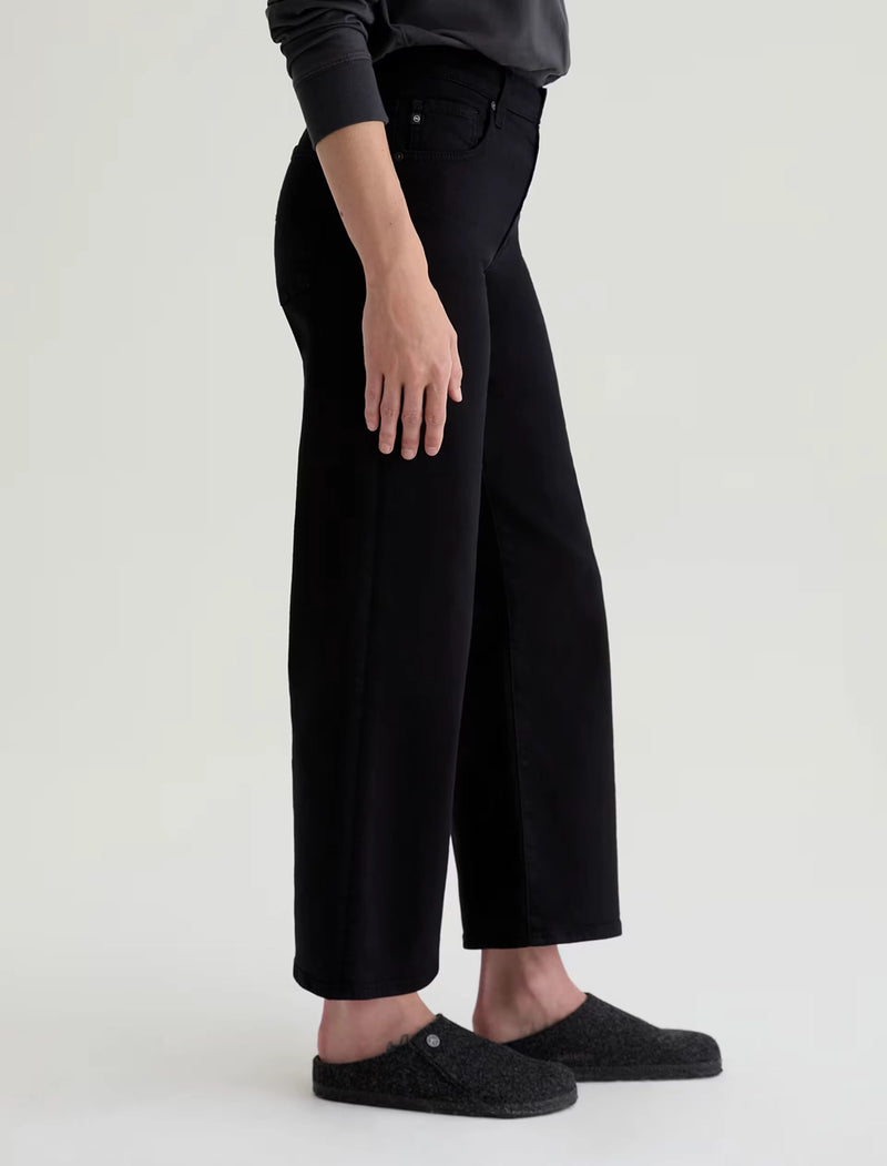 AG Saige Wide Leg Crop - Super Black FSW1D49SBA