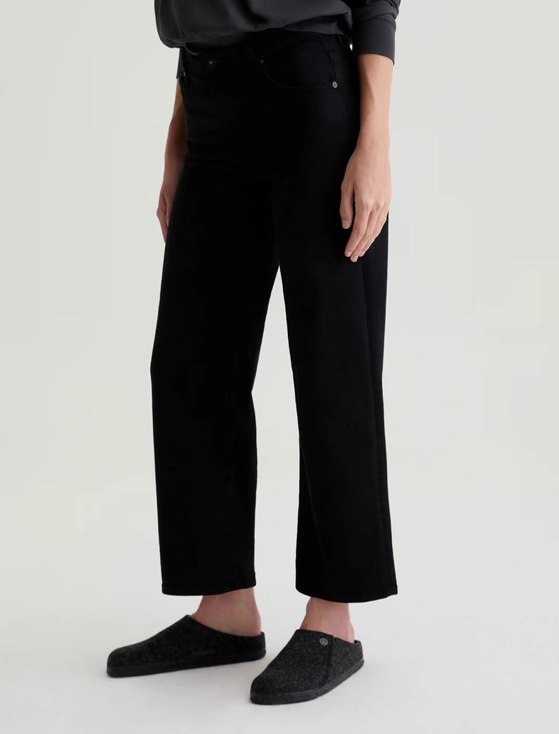 AG Saige Wide Leg Crop - Super Black FSW1D49SBA
