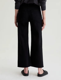 AG Saige Wide Leg Crop - Super Black FSW1D49SBA