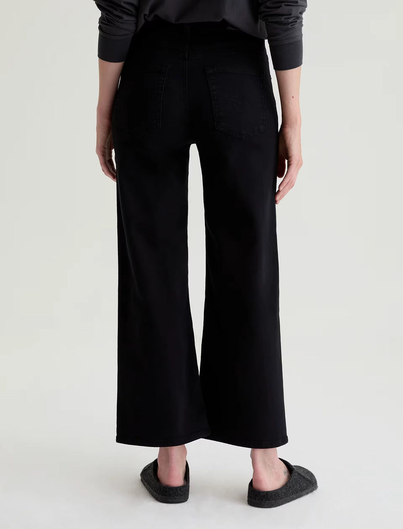 AG Saige Wide Leg Crop - Super Black FSW1D49SBA
