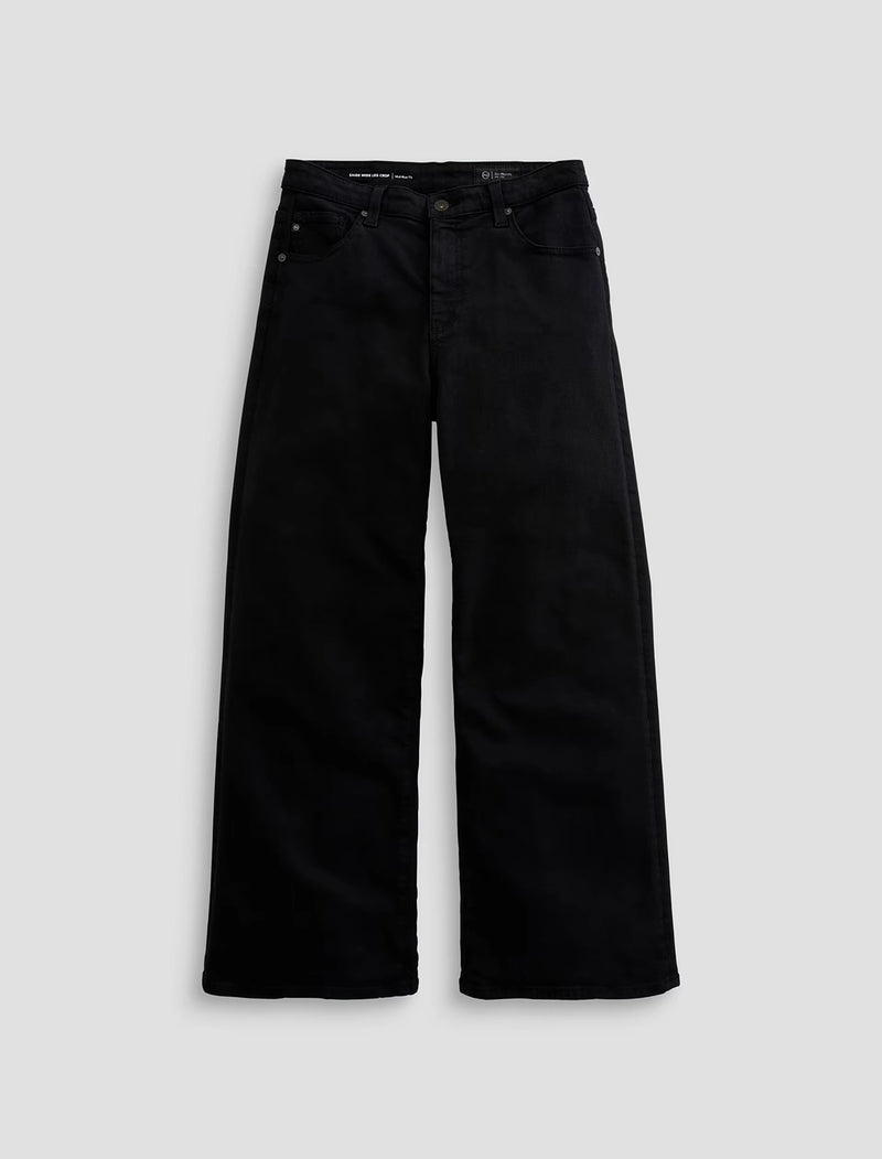 AG Saige Wide Leg Crop - Super Black FSW1D49SBA
