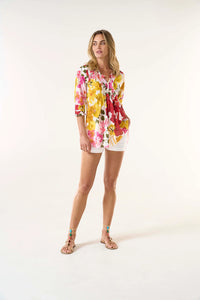 One Season Poppy Top Flamenco Yellow Cotton Yellow