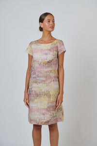 Naturals by O & J Linen Dress in Jardin GA237