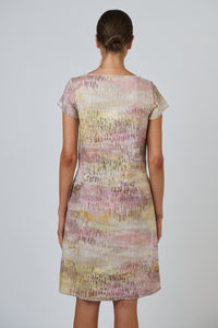 Naturals by O & J Linen Dress in Jardin GA237