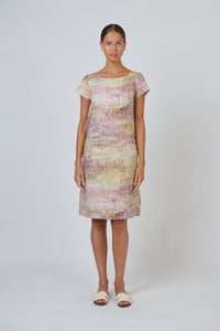 Naturals by O & J Linen Dress in Jardin GA237