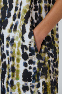 Naturals by O&J Linen Dress in Lichen GA237