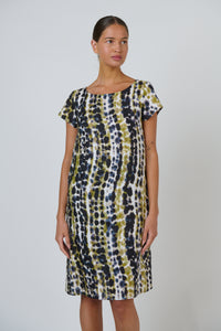 Naturals by O&J Linen Dress in Lichen GA237