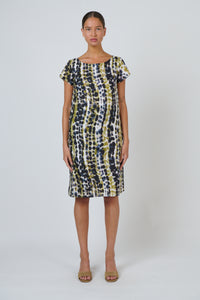 Naturals by O&J Linen Dress in Lichen GA237