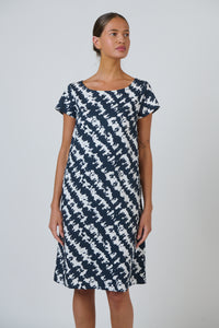 Naturals by O&J Poplin Dress in Puzzled GA237