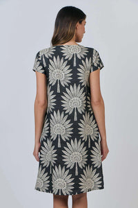 Naturals by O & J Linen Dress GA237 in Date Palm