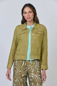 Naturals by O & J Linen Jacket in Bamboo GA30