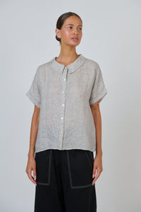 Naturals by O & J Linen Top in Chai GA314