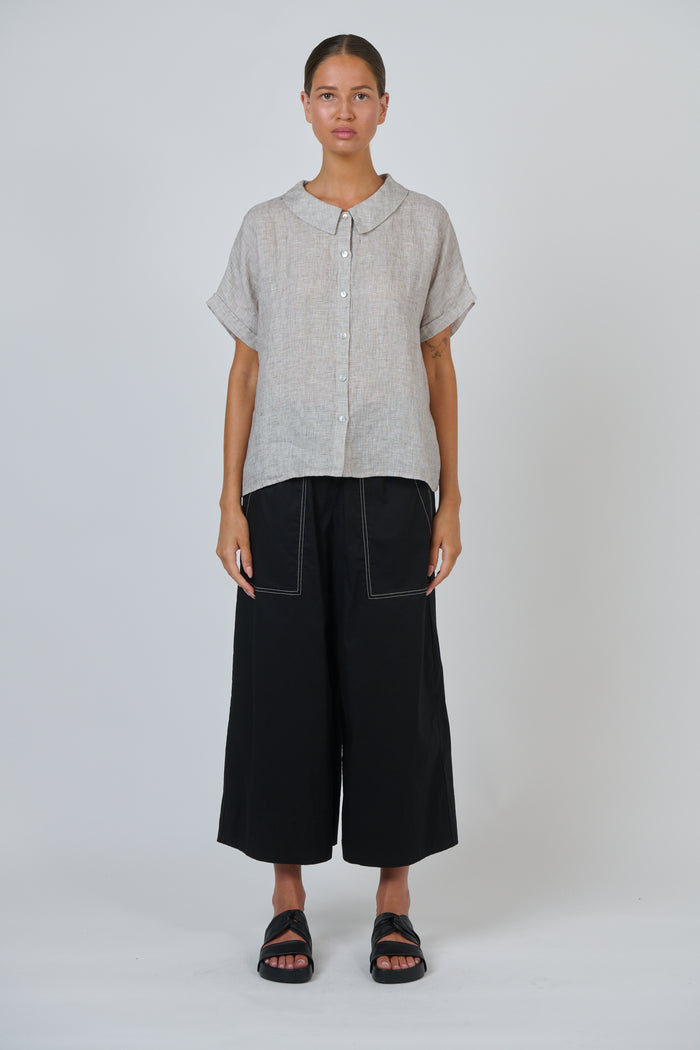 Naturals by O & J Linen Top in Chai GA314