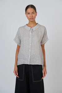 Naturals by O & J Linen Top in Chai GA314